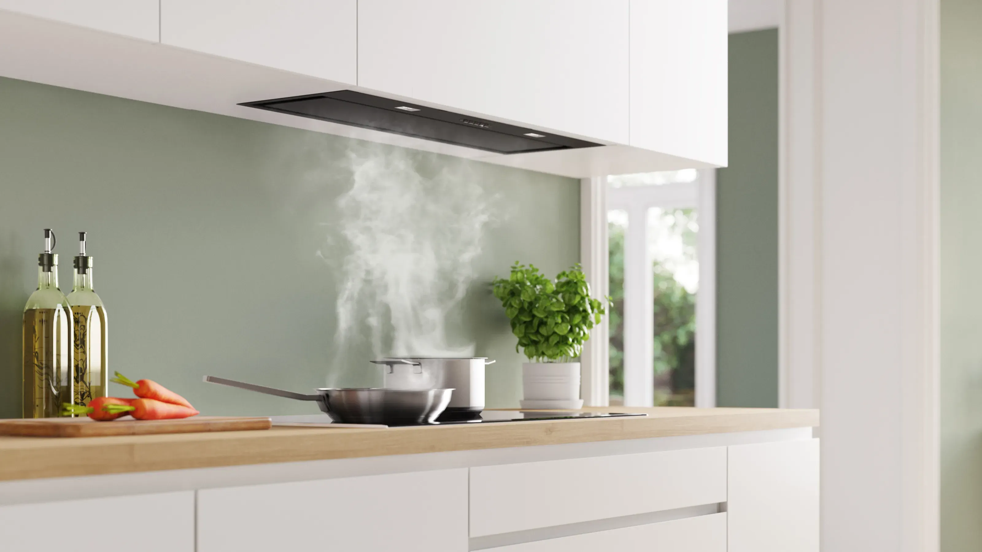 Cappa aspirante in cucina