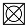 Waschsymbol: durchgestrichenes Quadrat mit Kreis