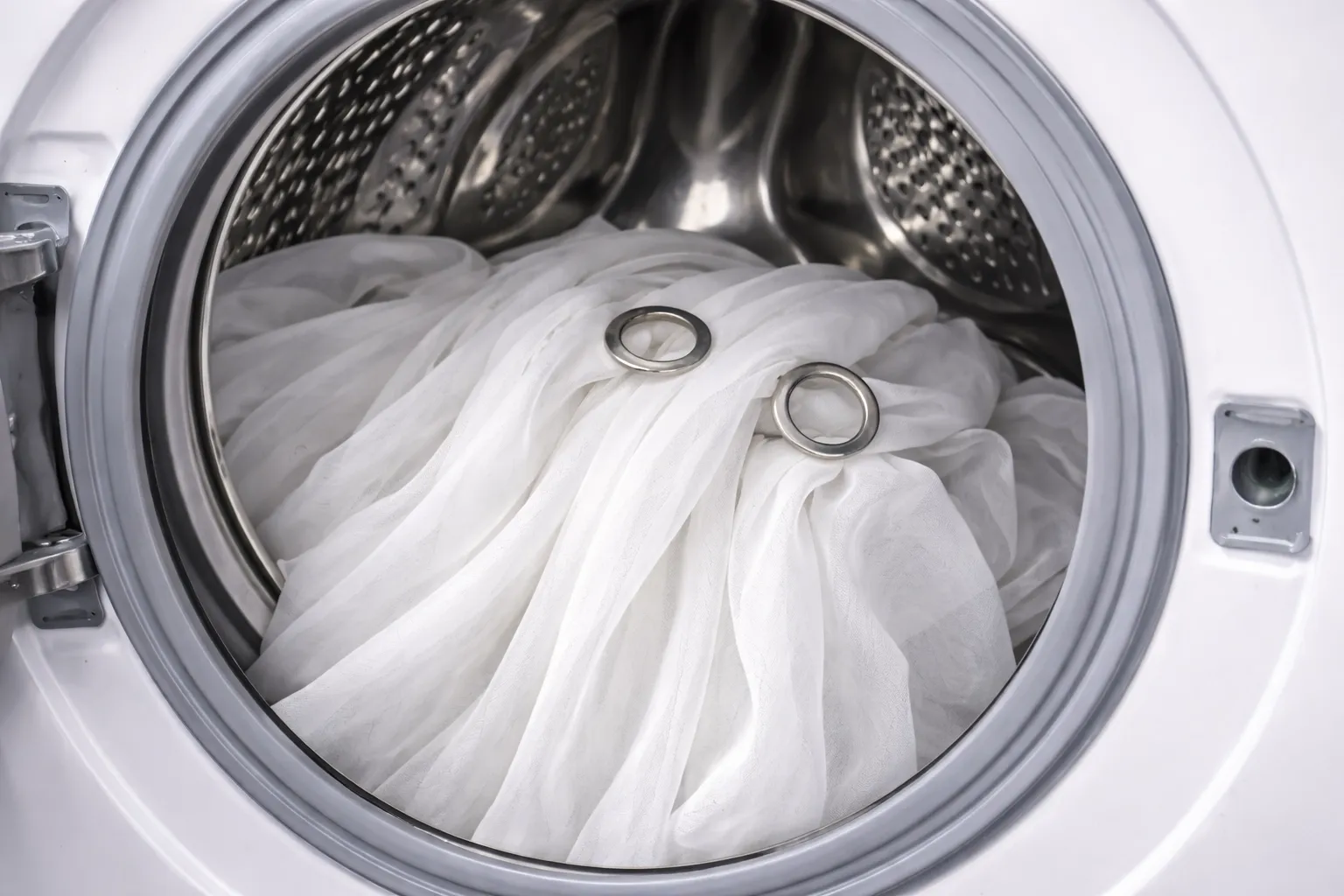 Vorhänge in der Waschmaschine
